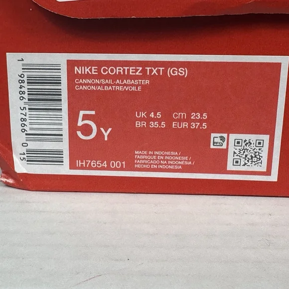 Nike Cortez TXT Cannon / Sail Big Kids Sneakers Size 5Y IH7654-001 - Picture 10 of 12